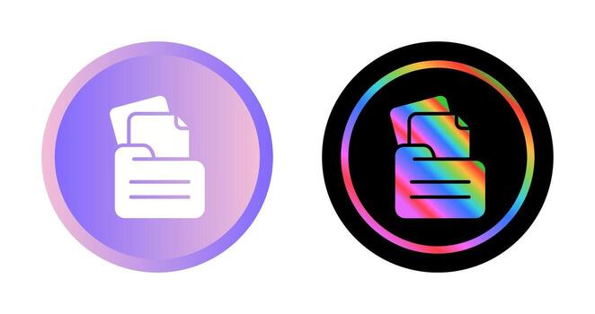 icono de vector de carpeta