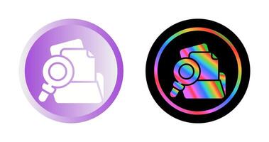 Folder with magnifying glass Vector Icon