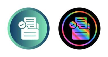 Document Approval Vector Icon