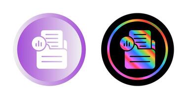 Document Analytics Vector Icon