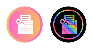 Document Upload Vector Icon