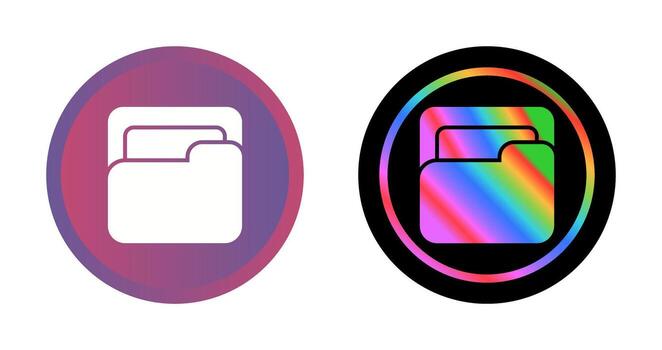 icono de vector de carpeta