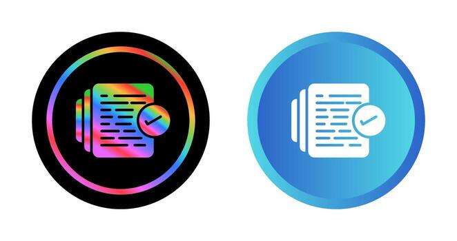 Document Versioning Vector Icon