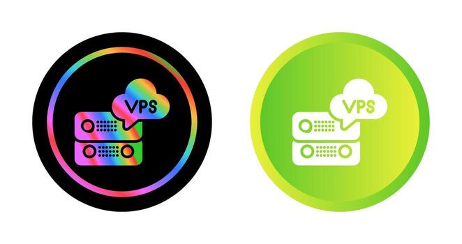 VPS Hosting Vector Icon
