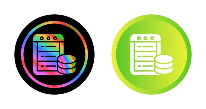 icono de vector de base de datos
