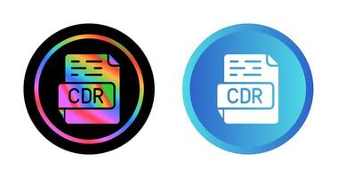 icono de vector de cdr