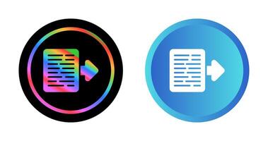 Document Export Vector Icon