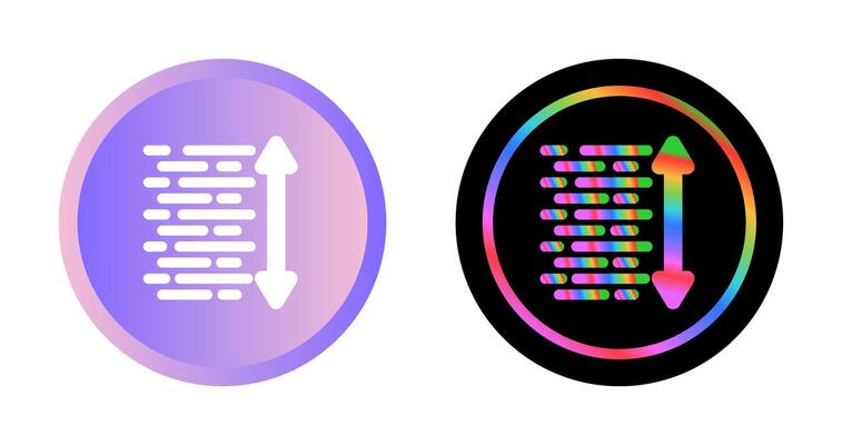Line Spacing Vector Icon