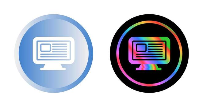 Computer Vector Icon