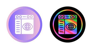 Browser Settings Vector Icon