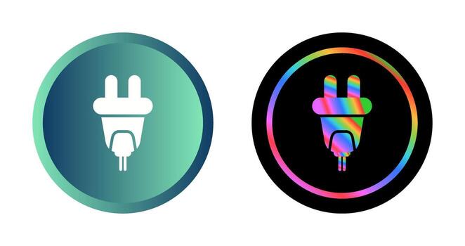 icono de vector de enchufe