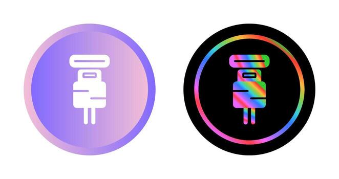 icono de vector de enchufe