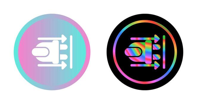 icono de vector de enchufe