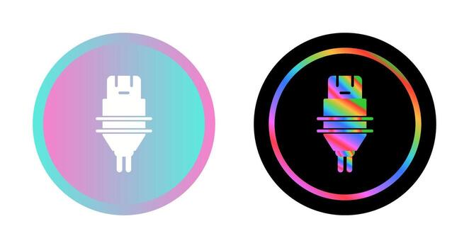 icono de vector de enchufe