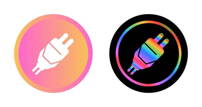 icono de vector de enchufe