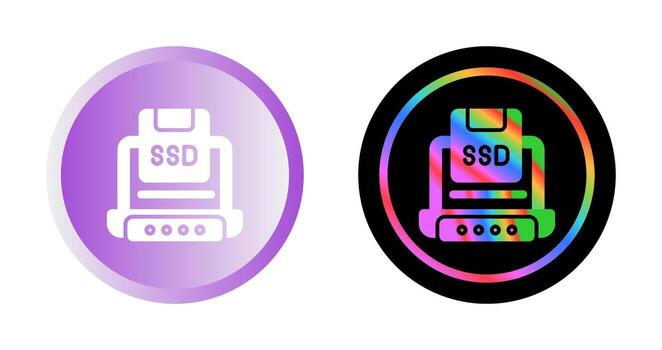 Solid State Drive Vector Icon