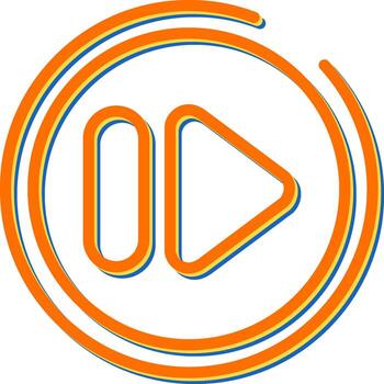 Fast Forward Button Vector Icon