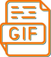 icono de vector de gif