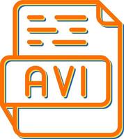 AVI Vector Icon