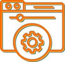 Hosting Control Panel Vector Icon