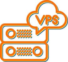 VPS Hosting Vector Icon