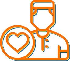 corazón médico vector icono