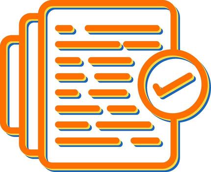 Document Versioning Vector Icon