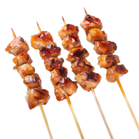 AI generated Yakitori isolated on transparent background png
