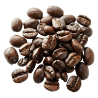 AI generated Coffee beans isolated on transparent background png