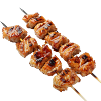 AI generated Yakitori isolated on transparent background png