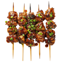 AI generated Yakitori isolated on transparent background png