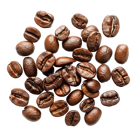 AI generated Coffee beans isolated on transparent background png