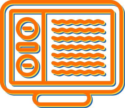 icono de vector de computadora de escritorio