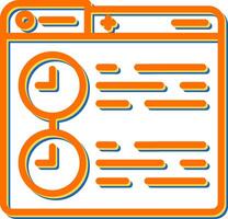 Timeline Vector Icon