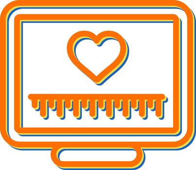 icono de vector de computadora de escritorio