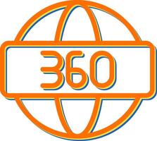 360 Degrees Vector Icon