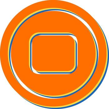 icono de vector de botón de parada