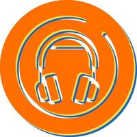 Headphones Circle Vector Icon