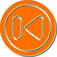 Previous Track Button Vector Icon