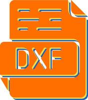 dxf vector icono