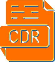 icono de vector de cdr