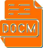 DOCM Vector Icon