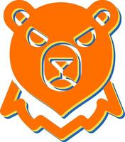 icono de vector de oso