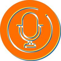 Microphone Circle Vector Icon