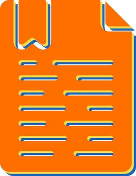 icono de vector de documento