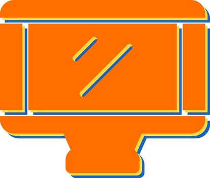 monitor de icono de vector
