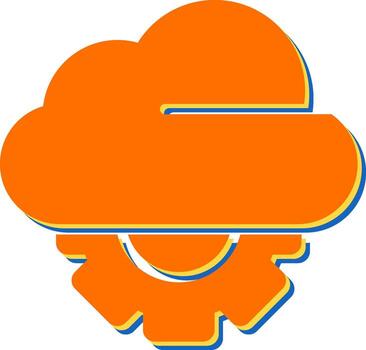 icono de vector de nube