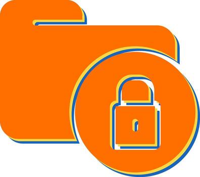 Secure Folder Vector Icon