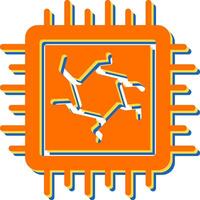 icono de vector de cpu