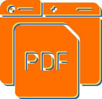 icono de vector de pdf